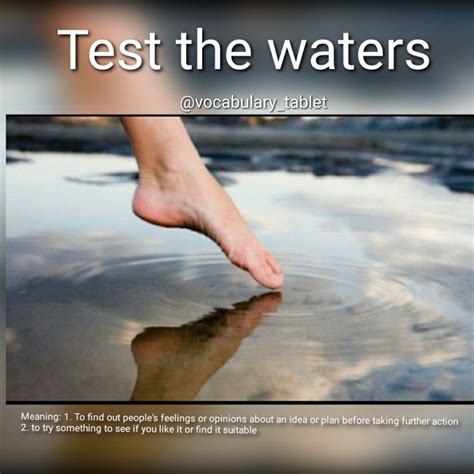 how to test the waters with a crush|how to test the waters.